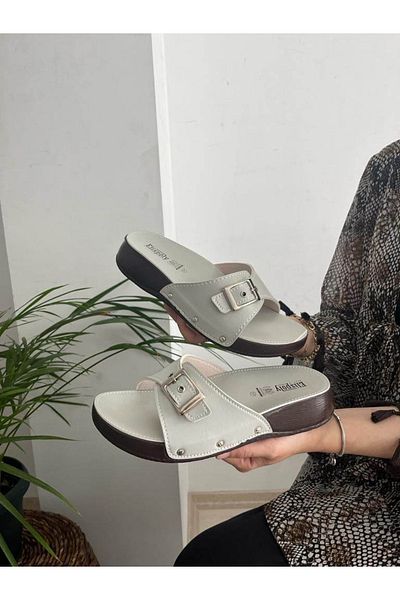 Behtah Kundura Γυναικεία Ανατομική Σόλα Ιατρική Ιατρική Ορθοπεδική Κλασική Μονή Πόρπη Mother Slippers Street Slippers