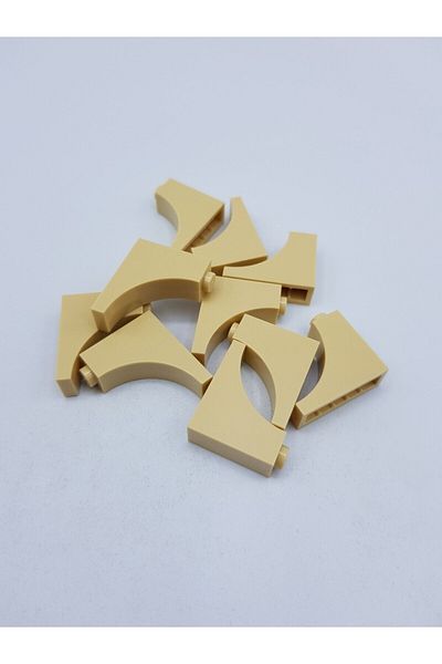 LEGO Moc Custom Creator - 1X3X2 Reverse Belt Brown, 2 Pieces to Send
