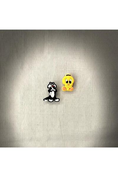 Crocs Terlik Süsü Jibbitz Özel Figür (SLYVESTER & TWEETY) 2adet