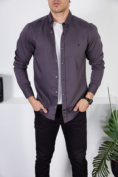 ENZİM JEANS Ανδρικό τζιν πουκάμισο με λεπτή εφαρμογή