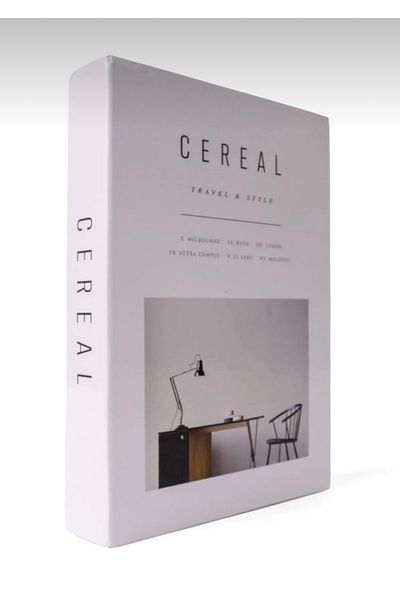 NARİBA Cereal Travel & Style Decorative Book Box