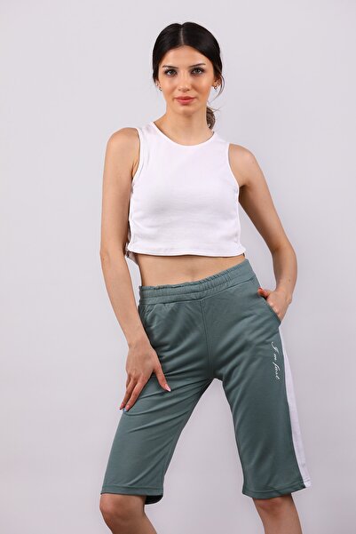 GÜLSELİ Koyumint Women's Side Striped Capri
