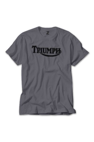 Z zepplin Γκρι μπλουζάκι με λογότυπο Triumph Motorcycles
