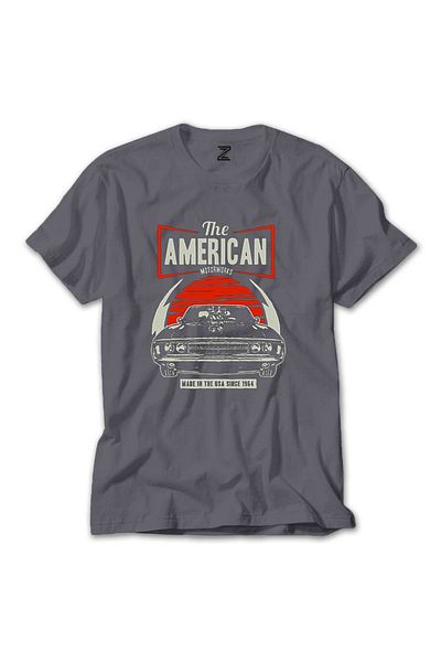 Z zepplin Γκρι μπλουζάκι American Muscle Car
