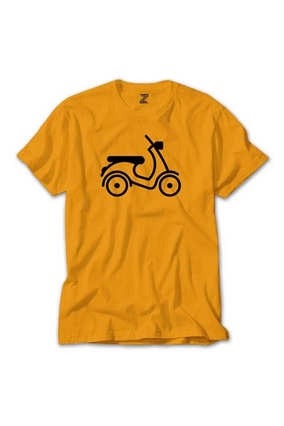 Z zepplin Κίτρινο T-shirt Vespa Scotter Silhouette