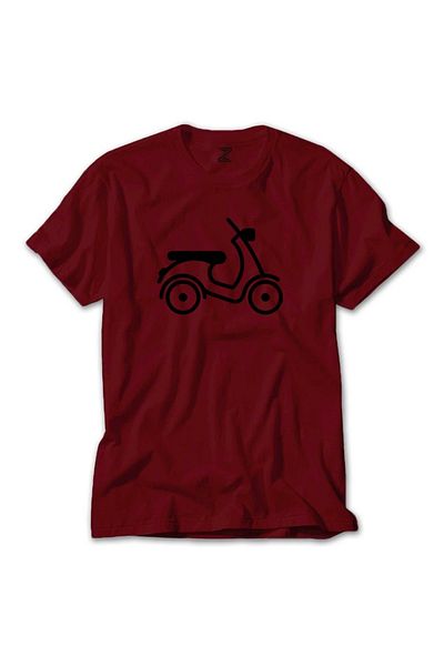Z zepplin Κόκκινο T-shirt Vespa Scotter Silhouette