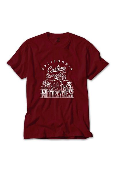 Z zepplin Κόκκινο μπλουζάκι California Custom Motorcycles