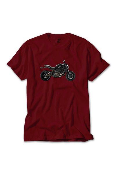 Z zepplin Κόκκινο μπλουζάκι Ducati Monster Motorcycle Monster 821