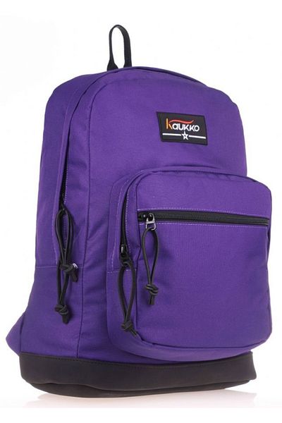 KAUKKO Set rucsac și suport pentru stilouri pentru școală cu trei compartimente violet (fete)