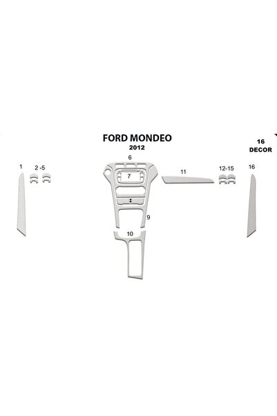 meriç cockpit design ميريتش ®   فورد مونديو توربيدو امامي مطلي الومنيوم 16 قط...