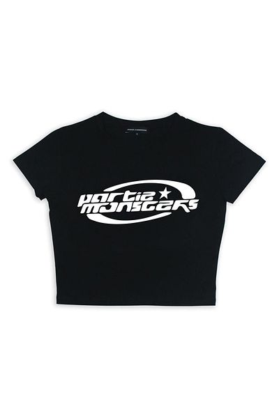 Touz Partie Monsters Printed Black Crop