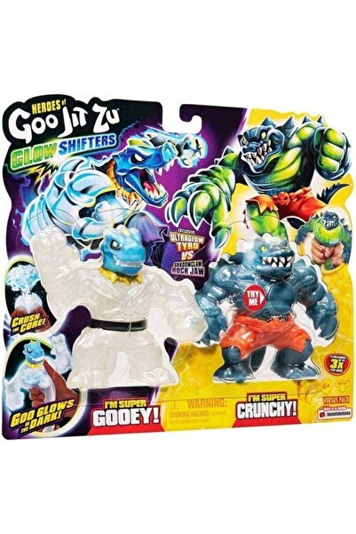 GIOCHI PREZIOSI Goojitzu Glowshifter 2 Pack Gjt40000 -ultraglow Tyra Vs Shadowclaw Rock Jaw