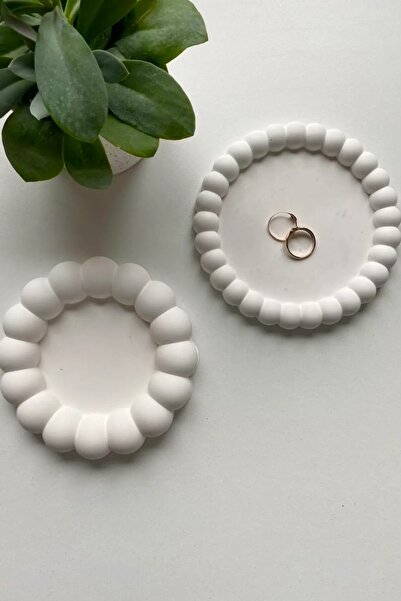 Havalı Tasarım Bubble Oval Decorative Plate