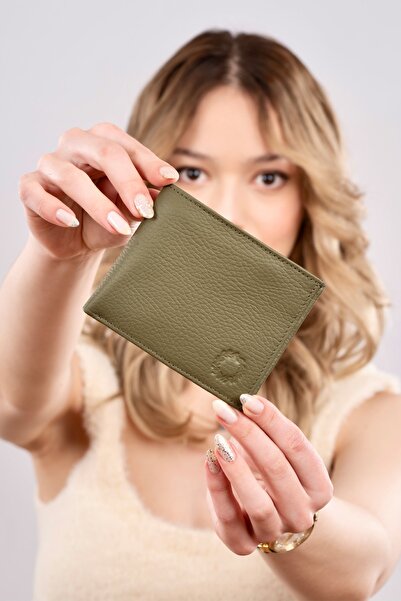 CüzCan Vegas Haki Yeşil Hakiki Deri Bozuk Para Bölmeli Erkek Cüzdan ( Kişiye ...