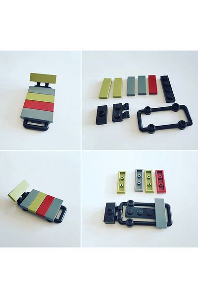 LEGO Original Accessory Moc Custom Minifigure City City Modular Building Building Colorful Summer Chaise Lounge