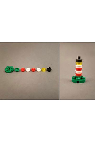 LEGO Original Accessory Moc Custom Minifigure City City Modular Building Building Micro Lighthouse