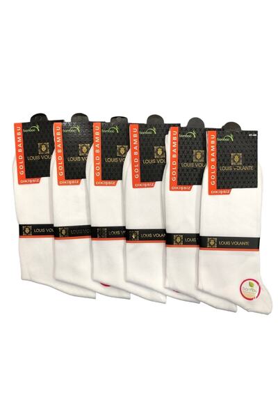 Louis Volante Erkek Bambu Dikişsiz Yazlık Soket Çorap 6 Çift