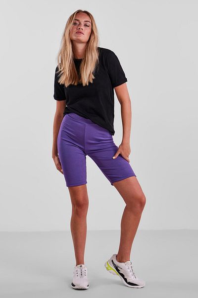PIECES Leggings - Lila - Mittlerer Bund