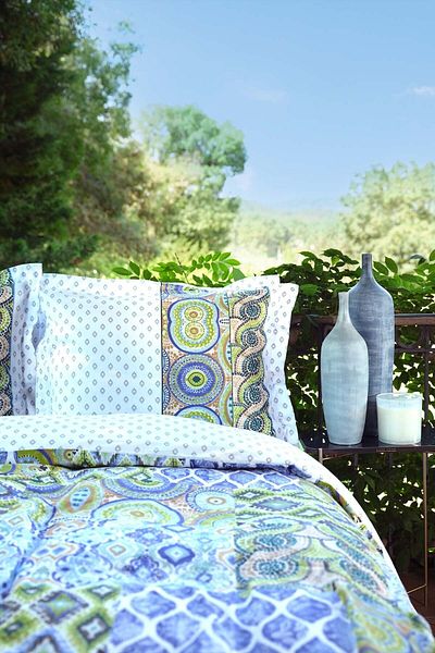 Karaca Home Set de pătură spaniolă Mayolika Purple cu husă de pilota dublă