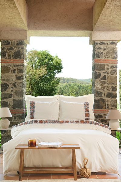 Karaca Home Σετ μαξιλαριών παπλωματοθήκης Fleur Multi Double Κεντημένο
