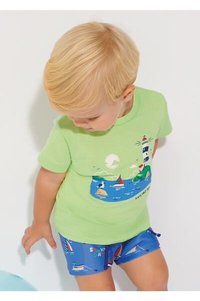 MAYORAL طقم تي شيرت للأطفال الرضع مكون من قطعتين