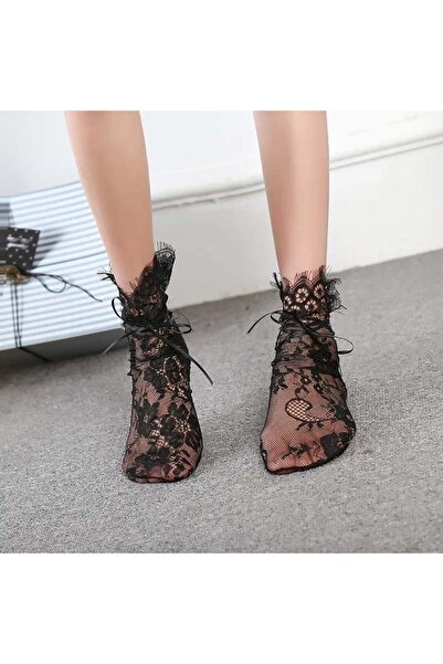 ŞAHPERA BUTİK Чорапи с дантела Zarina