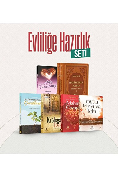 Tahlil Yayınları Evliliğe Hazırlık Seti Aile Davamız-hadislerle Kadın 2 Cilt-...