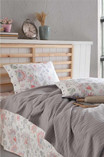 Özdilek Clasy Butik Çift Kişilik Pike Takımı La Nature V2 Gri