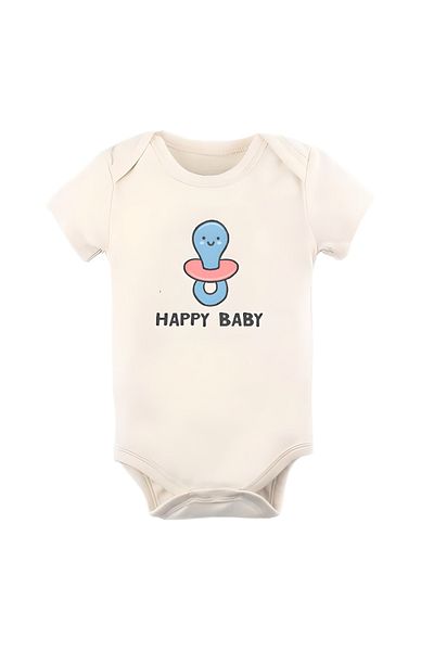 GREY Baby Bodysuit / Baby Bodysuit / Half Sleeve Baby Bodysuit / Printed Baby Bodysuit