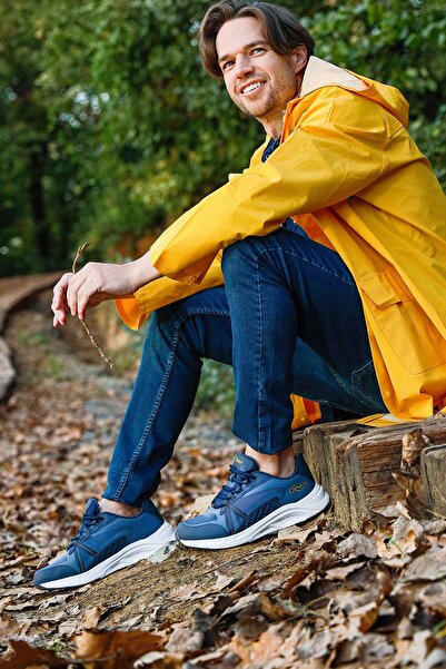 Jump 27812 Синій - Синій Чоловічий Снікер Спортивний Взуття