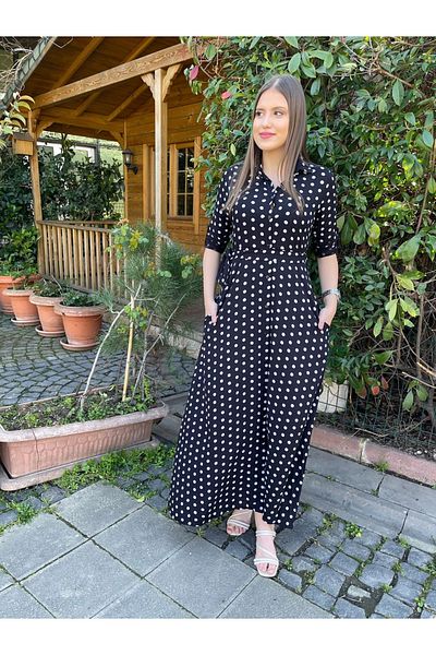 Miasista Polka Dot Shirt Dress