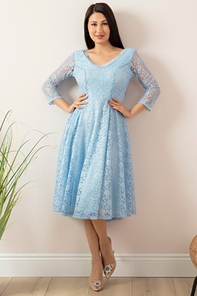 PULLIMM Дантель Турмал Кол Міді Абіє Ельбісе 13255