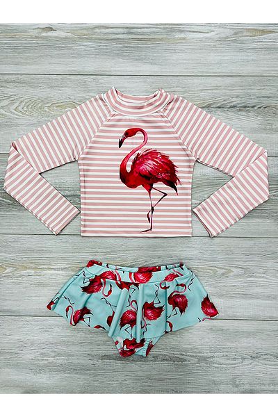 My Kids Wear Print Detailed Swimsuit Set