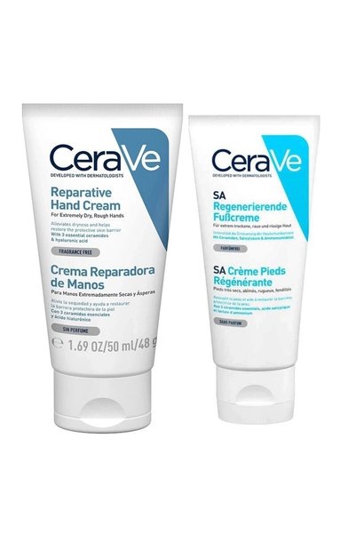 CeraVe Kurumuş, Çatlamış Eller Ve Ayaklar Için Kış Bakım Kiti ( El Kremi 50 M...
