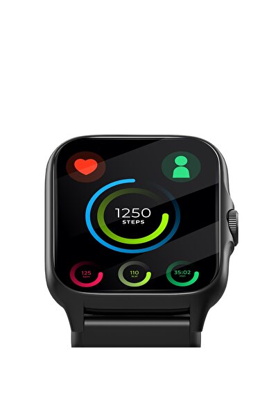 S-Link Swapp W01 Dafit Uyumlu+ Bluetooth 1.7 Ekran 200mah Bataryalı Siyah Akıllı Saat/ Smart Watch