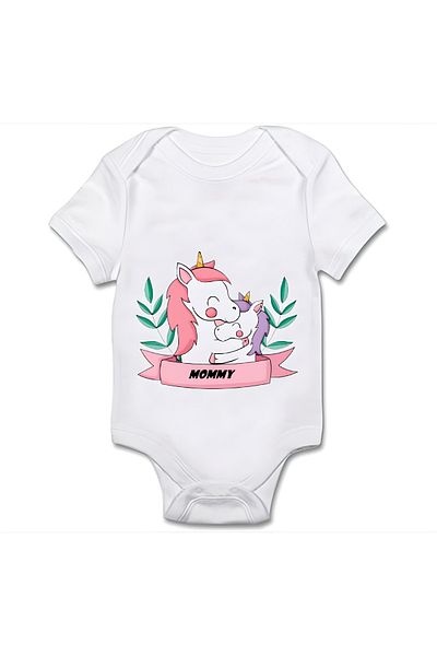 GREY Baby Bodysuit / Baby Bodysuit / Half Sleeve Baby Bodysuit / Printed Baby Bodysuit