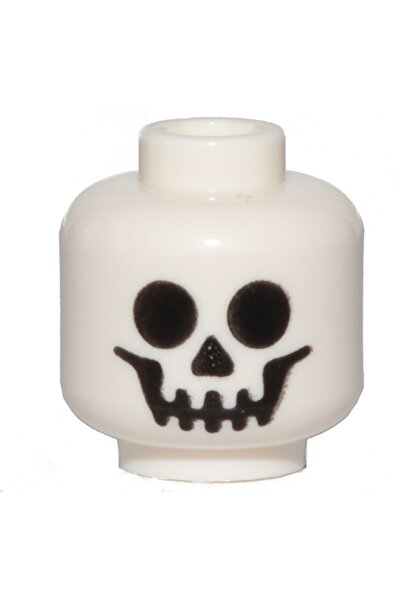 LEGO Orjinal Aksesuar Custom Moc Minifigür Minifigure Head Beyaz Iskelet Kuru...