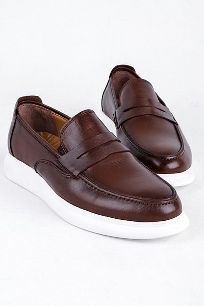 Lal Shoes & Bags Ανδρικά παπούτσια από γνήσιο δέρμα Peter Classic-καφέ