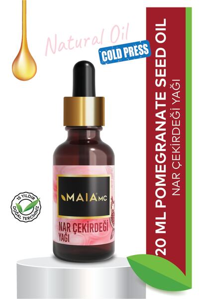 Maia mc Nar Çekirdeği Yağı 20ml Soğuk Sıkım Kırışıkların Giderilmesine Yardım...