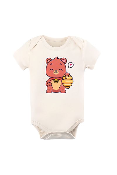 GREY Baby Bodysuit / Baby Bodysuit / Half Sleeve Baby Bodysuit / Printed Baby Bodysuit