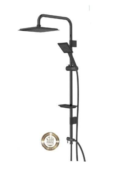 VALA Frame Full Siyah Tall Sistem Duş Seti