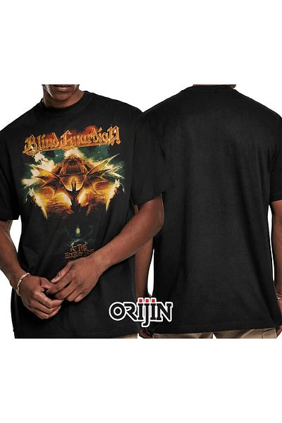 Orijin Tekstil Blind Guardian At The Edge Of Time Album Printed Unisex Black T-shirt