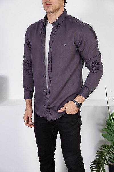 ENZİM JEANS Ανδρικό τζιν πουκάμισο με λεπτή εφαρμογή