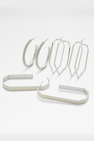 Aldo Brydale - Gümüş Rengi Kadın Küpe Seti