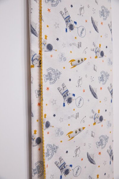 Babyhola Çok Amaçlı Bebek Çocuk Pazen Bezi Örtü Battaniye 80*90 Astronot