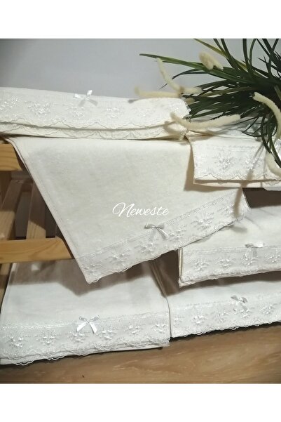 Neweste Рушник для рук з мереживом, 6 штук, подарунковий, для заручин, весілля, обрізання, весільний кортеж, рушник для автомобіля, 50*30