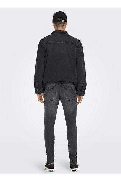 Only & Sons Denim Trousers, 36-32, Gray