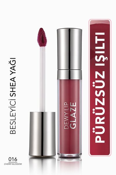 Flormar Dewy Lip Glaze Koyu Kiraz Çiçeği Pembe Dudak Parlatıcısı 016 8690604618781