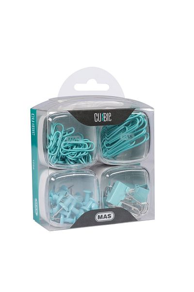 Mas Cubbie 4-Piece Turquoise Office Set