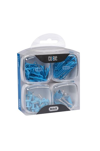 Mas Cubbie 4-Piece Blue Office Set